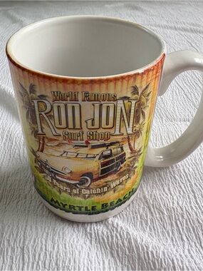 Ron Jon Surf Shop Myrtle Beach Coffee Tea Mug 50 Years Of Catchin’ Waves 2009